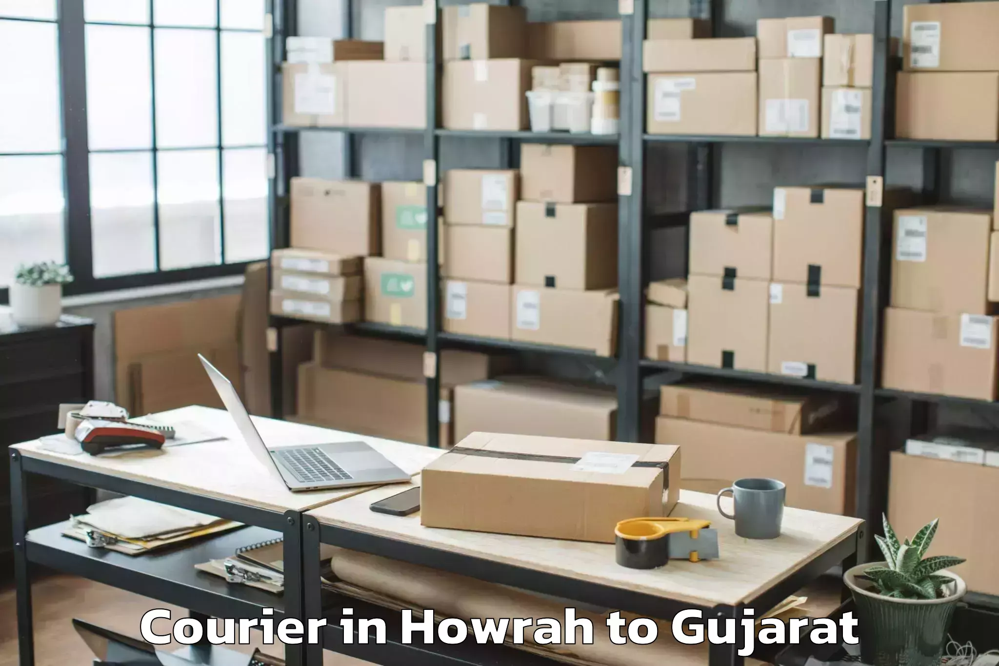 Reliable Howrah to Gussar Courier